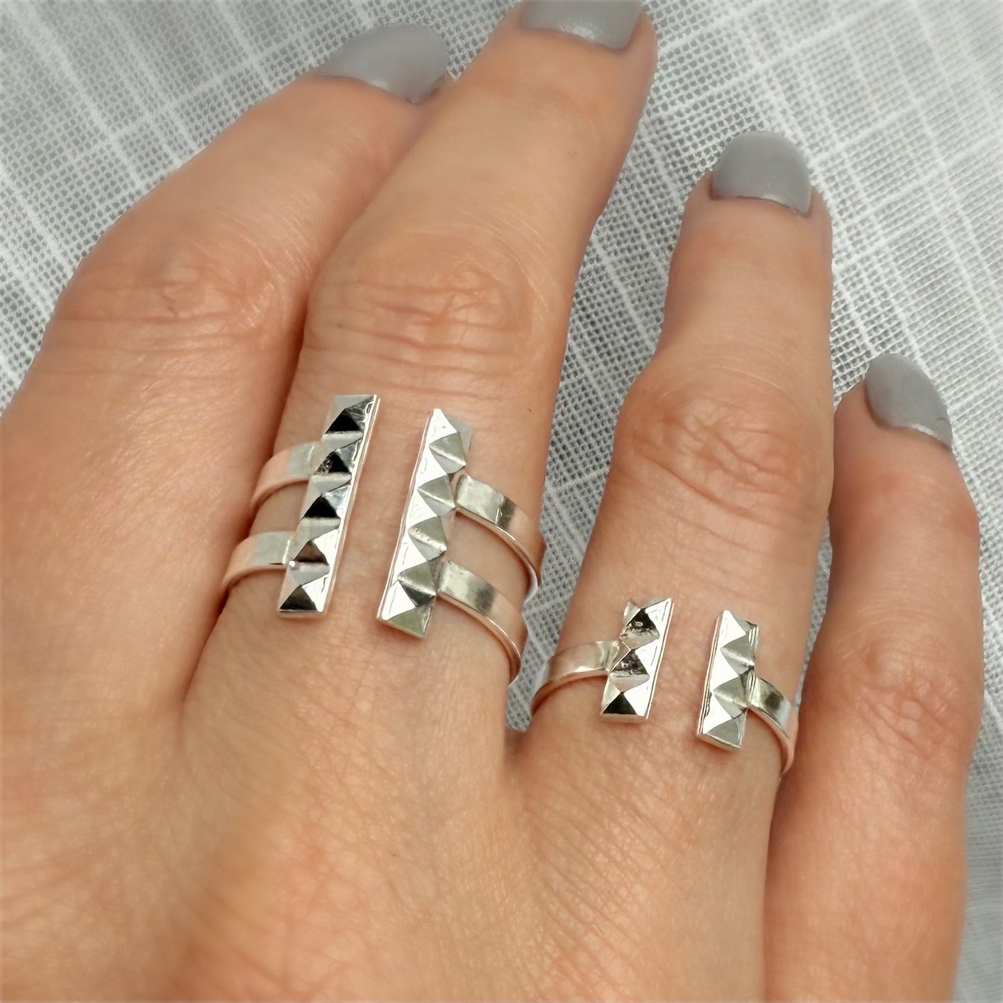 Nile Double T Cuff Ring