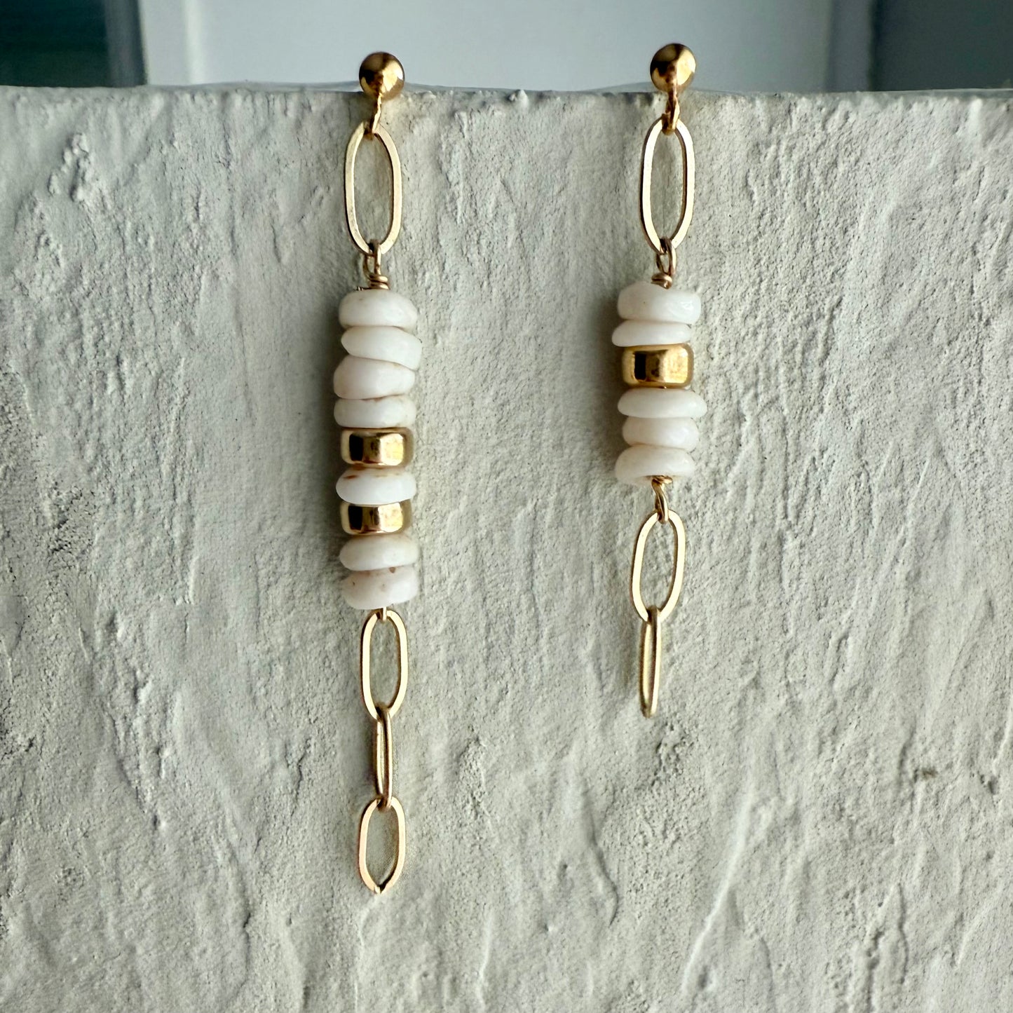 Kai Puka Shell Dangle Earrings