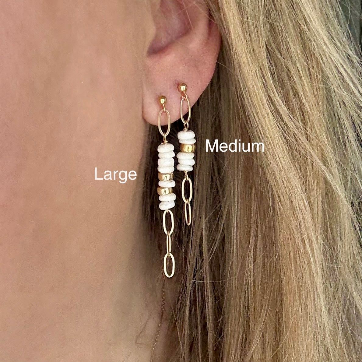 Kai Puka Shell Dangle Earrings