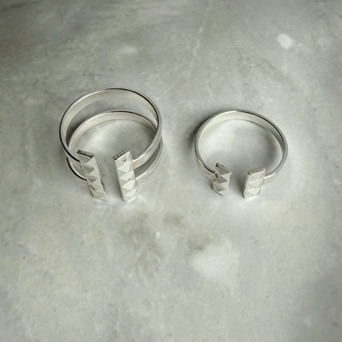 Nile Double T Cuff Ring