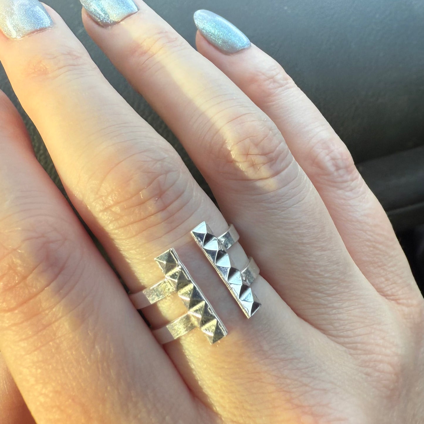Nile Double T Cuff Ring