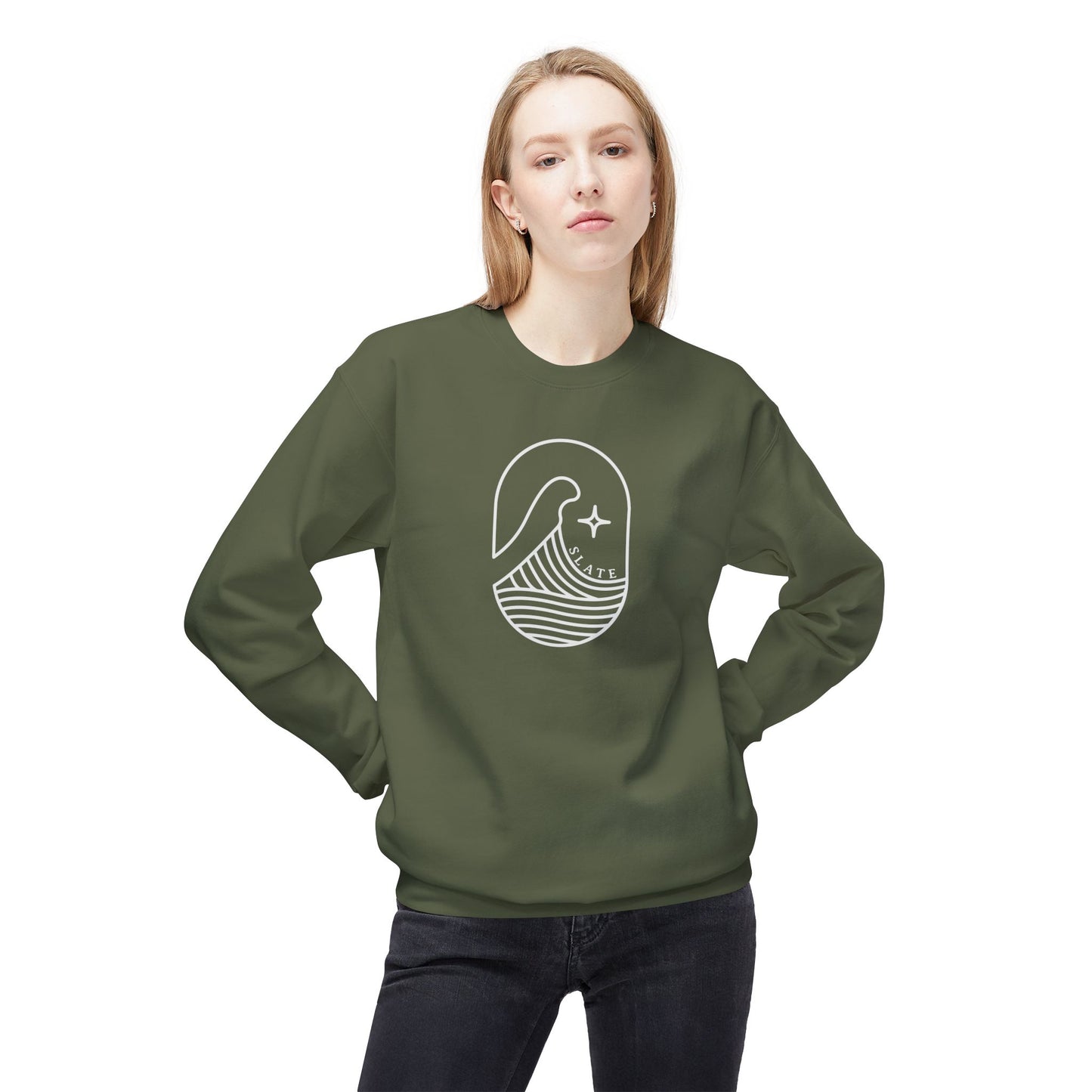 SLATE Icon Long Sleeved Sweatshirt - FREE SHIPPING!