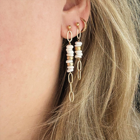 Kai Puka Shell Dangle Earrings
