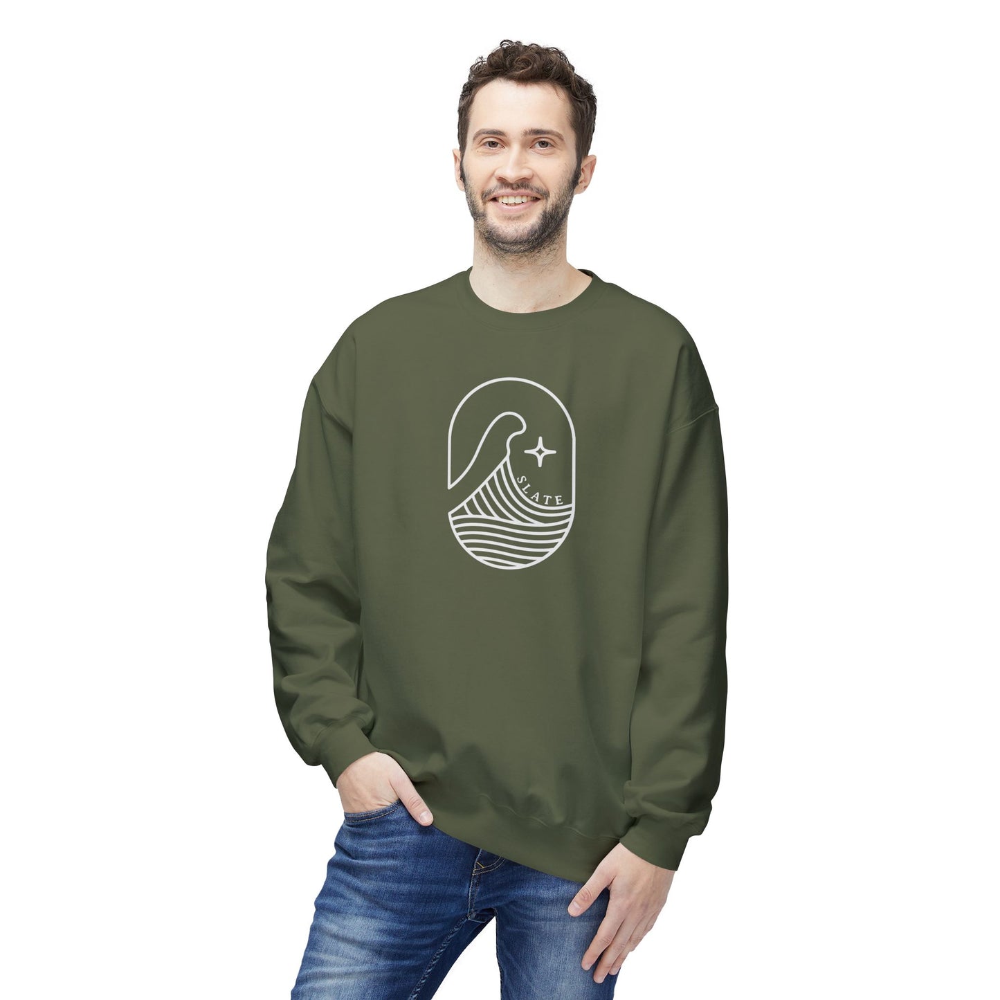 SLATE Icon Long Sleeved Sweatshirt - FREE SHIPPING!