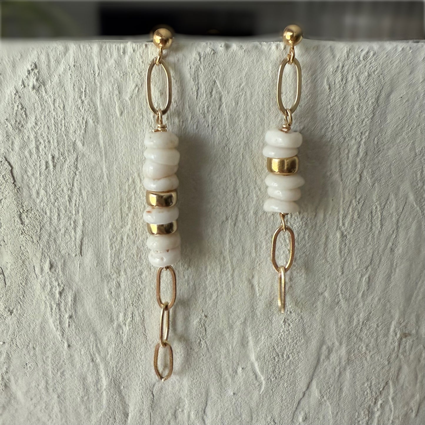 Kai Puka Shell Dangle Earrings