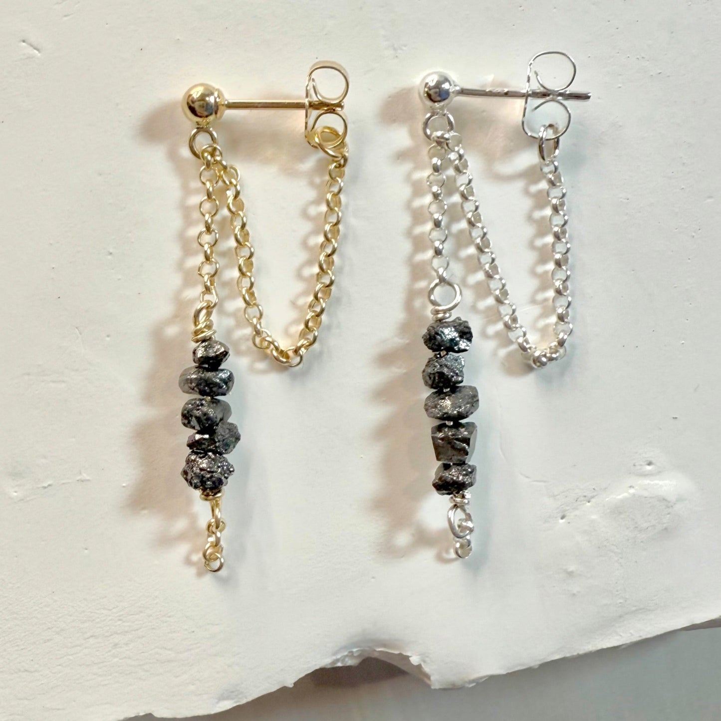 Stella Diamond Dangle Studs