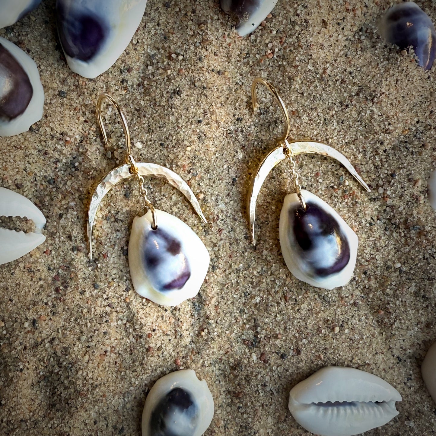 Cora Cowrie Earrings