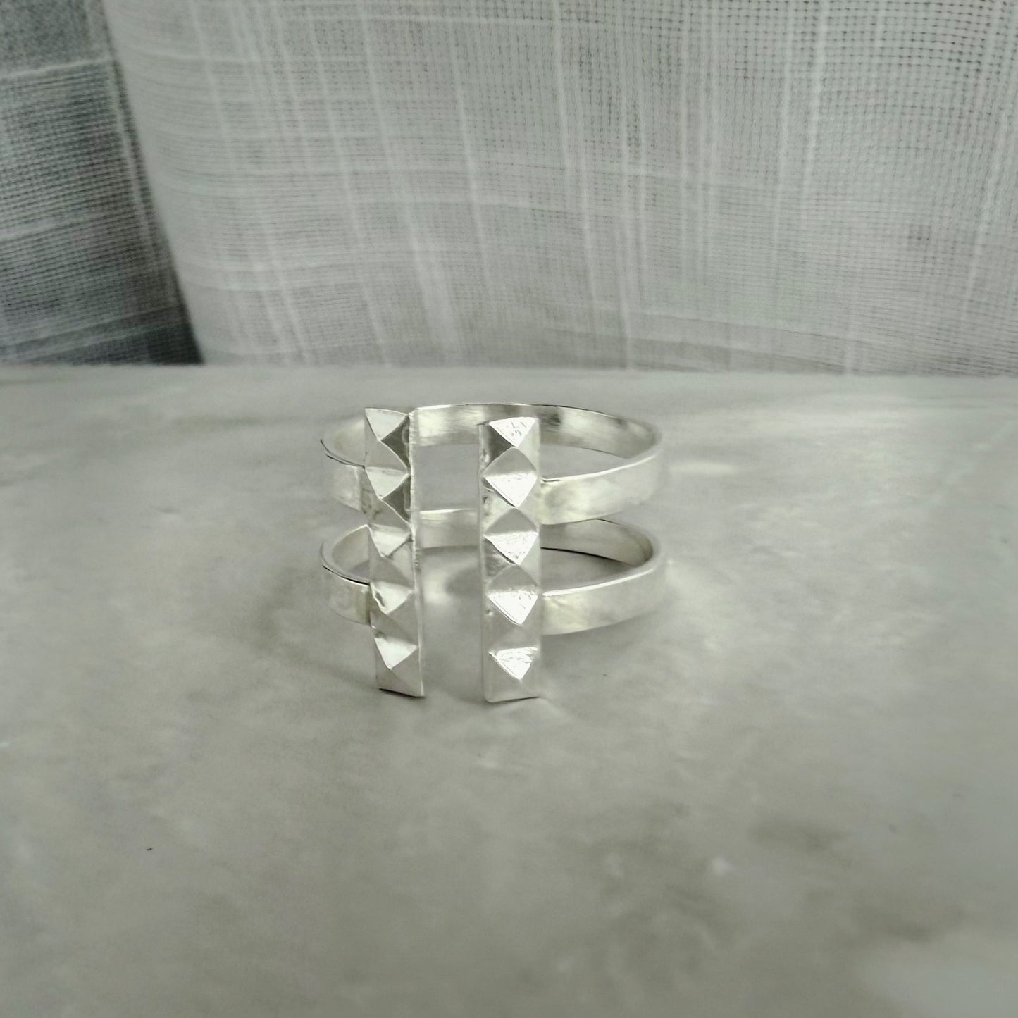 Nile Double T Cuff Ring