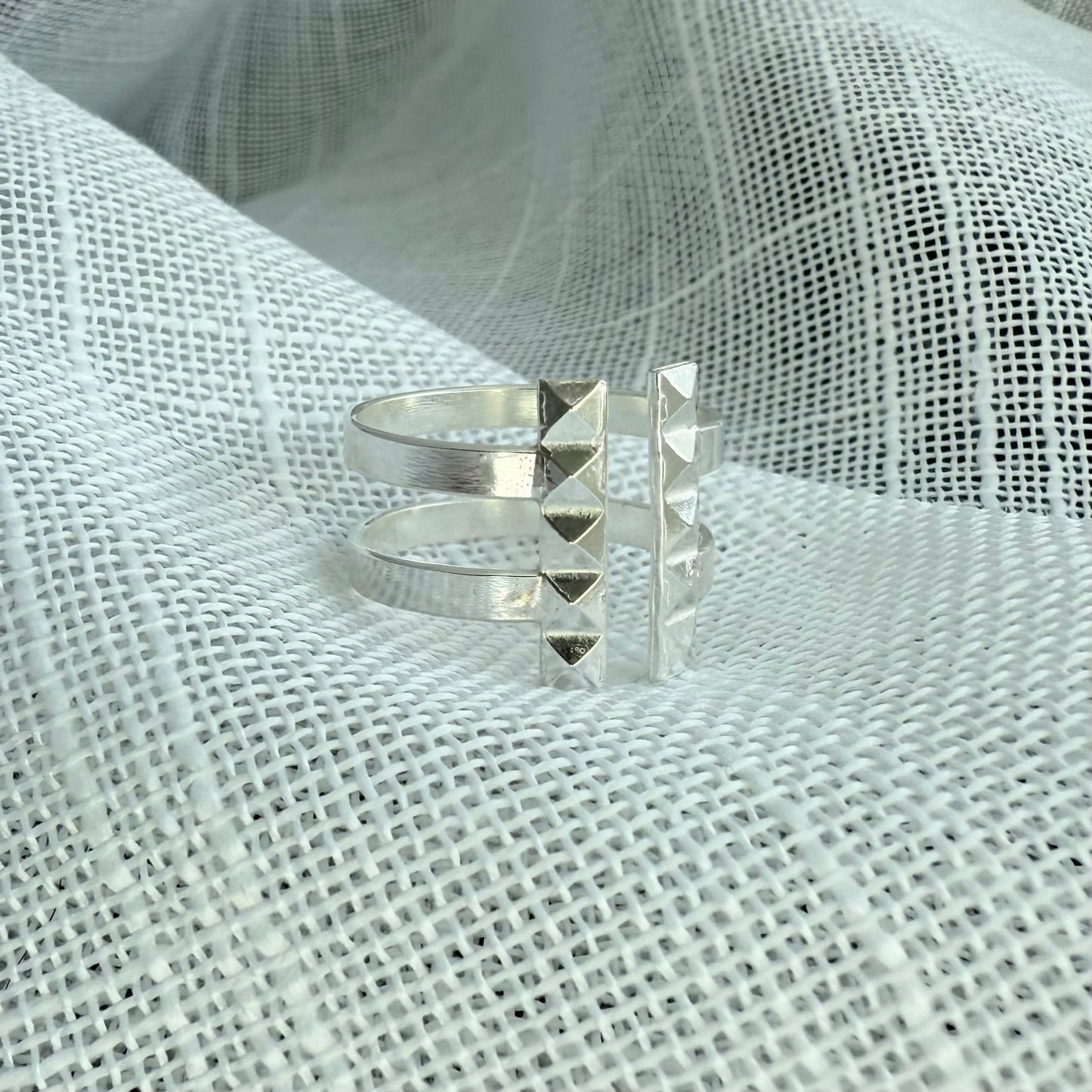 Nile Double T Cuff Ring
